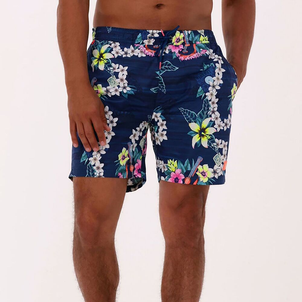 Scotch & Soda Swim Trunks Shorts Mens Medium Floral Hawaiian Tropical Lined